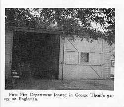 The first Center Line Fire Dept. was located in Geo. Theut's Garage at 152 Engleman Ave.